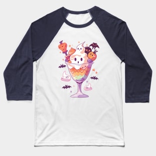 Spooky Month Sundae. Halloween Ice Cream Baseball T-Shirt